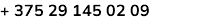 + 375 29 145 02 09 